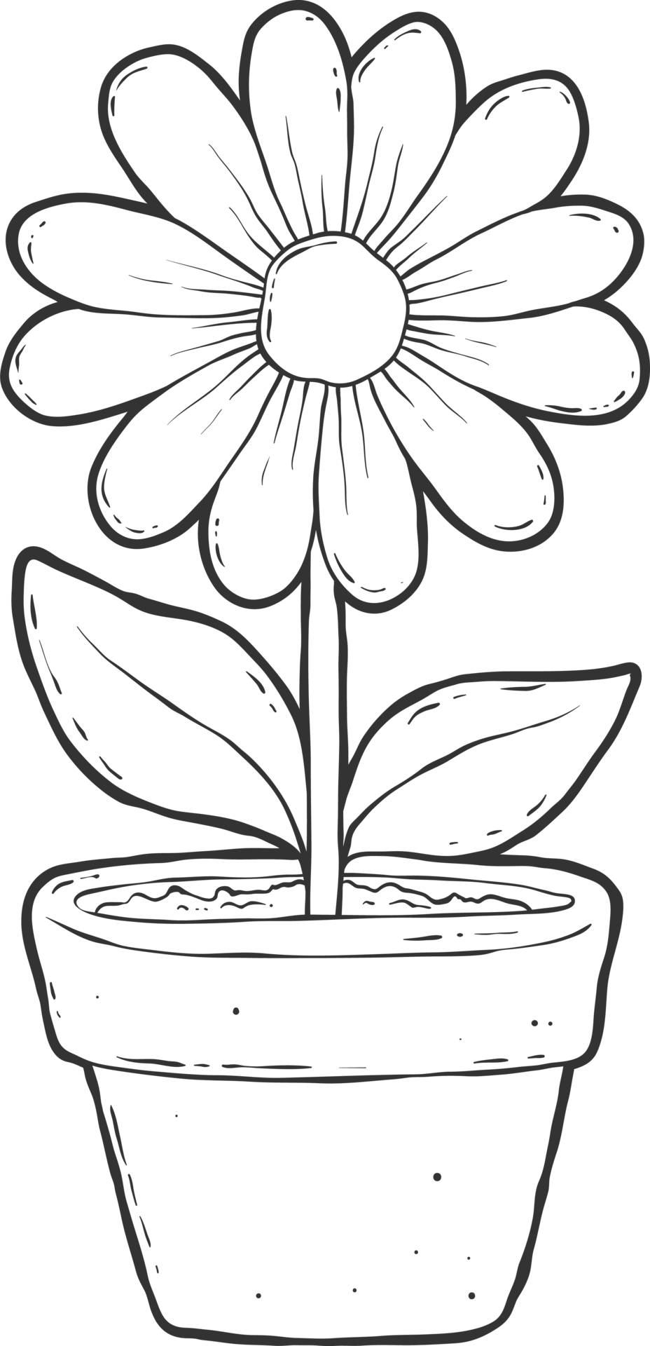 AI Generated Flower in Pot