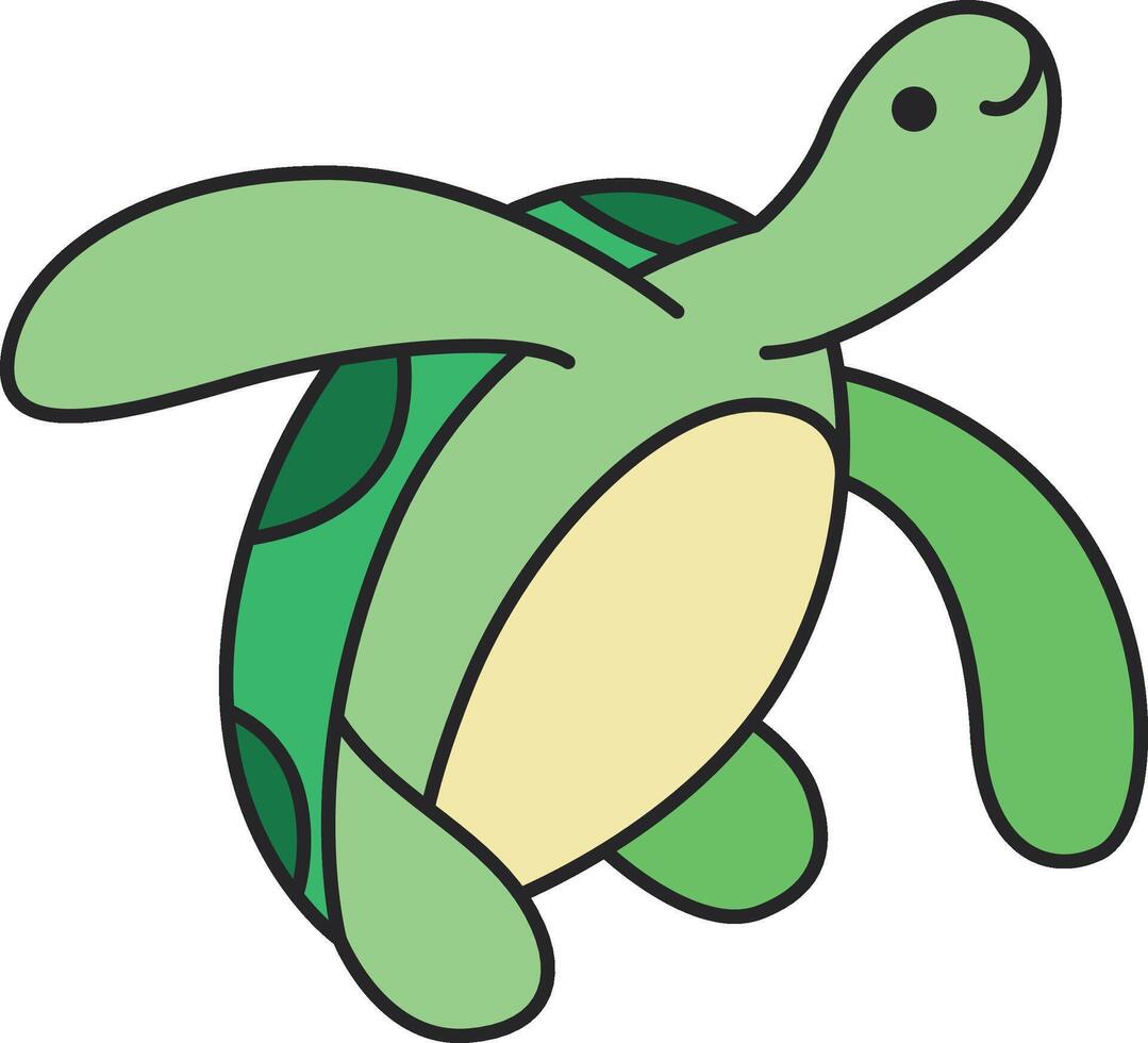 Turtle icon. Cartoon illustration of turtle vector icon for web design