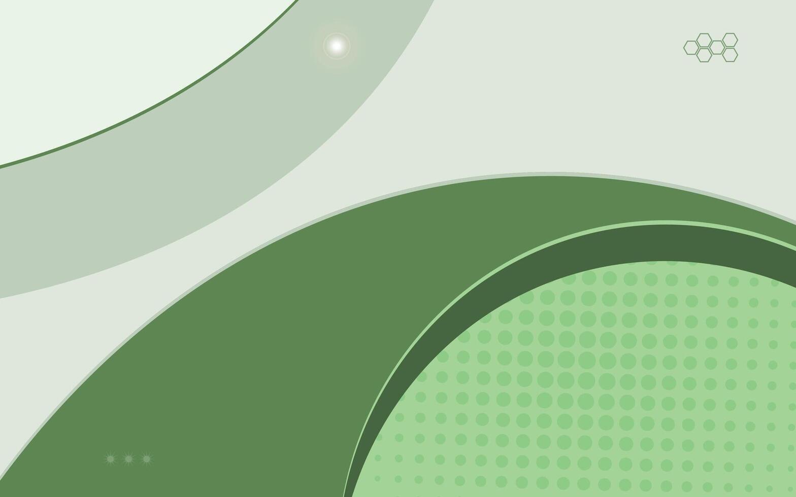 Abstract green wave geometric background design vector