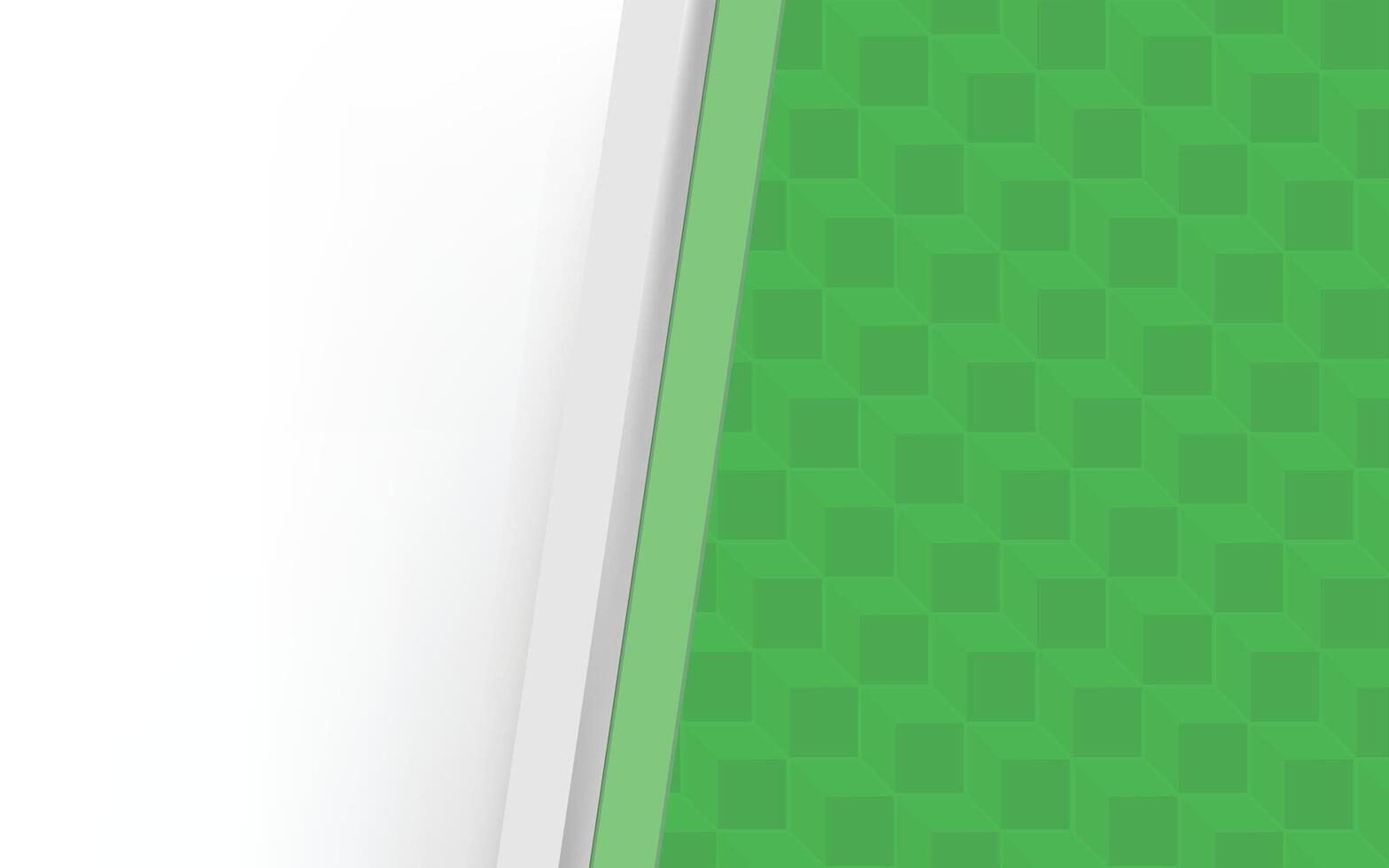 Green and white checkered background with a white border vector