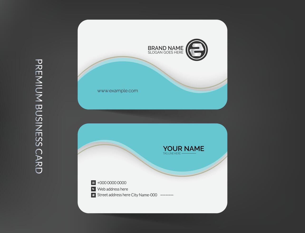 Elegant business card template design vector