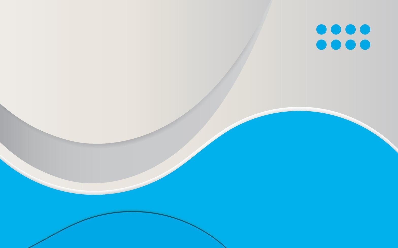 Blue wavy abstract background design vector