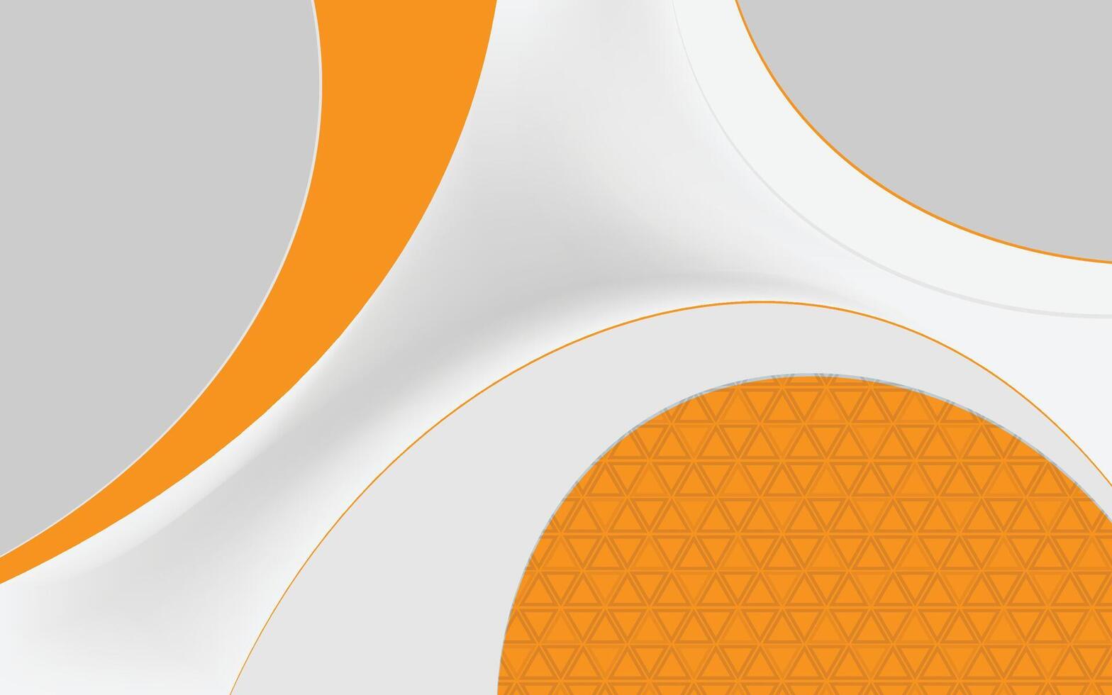 Orange and white background with a curved shape vector