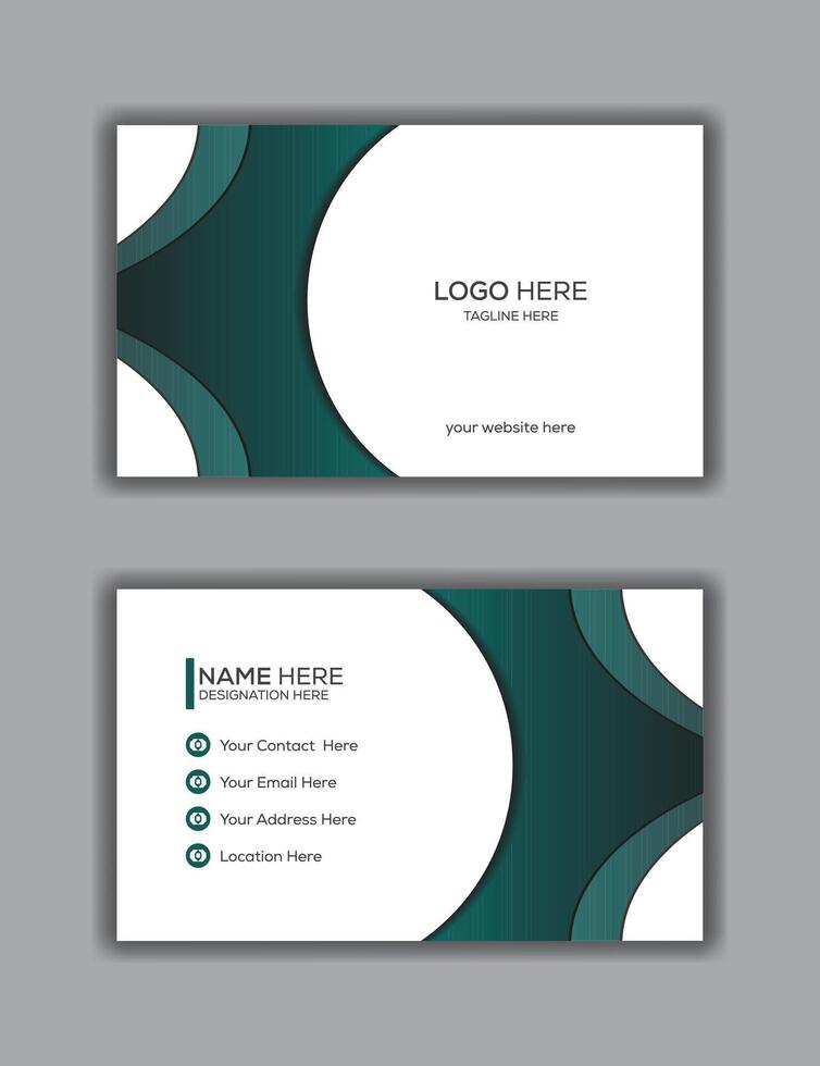 Artistic and Modern Business Card - Creative Design Template vector