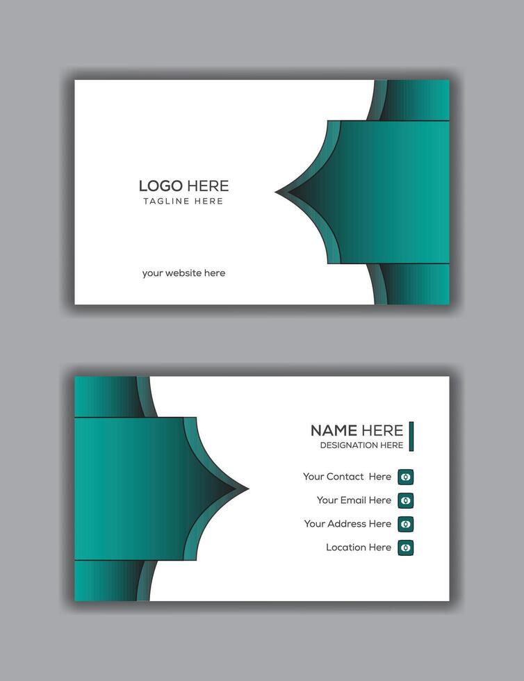 Cutting-Edge and Unique Business Card - Modern Approach to Networking vector