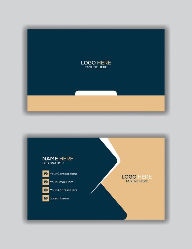 Creative Modern Business Card - Eye-Catching and Professional business card template and vector illustration