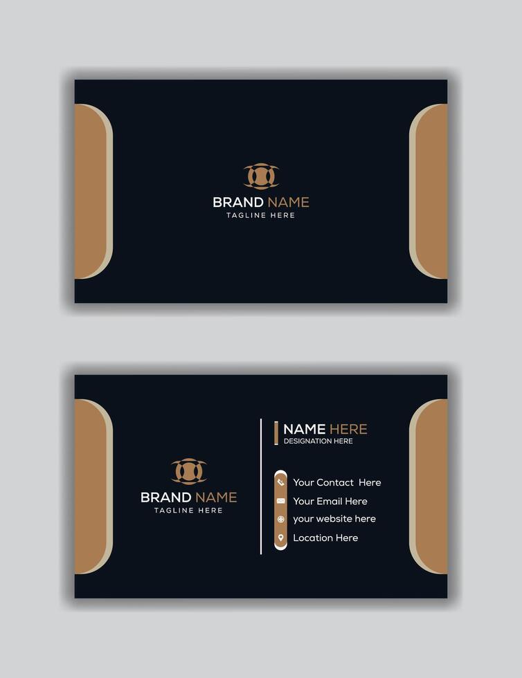 corporativo negocio tarjeta oscuro real azul color fondo, horizontal sencillo limpiar modelo vector diseño.