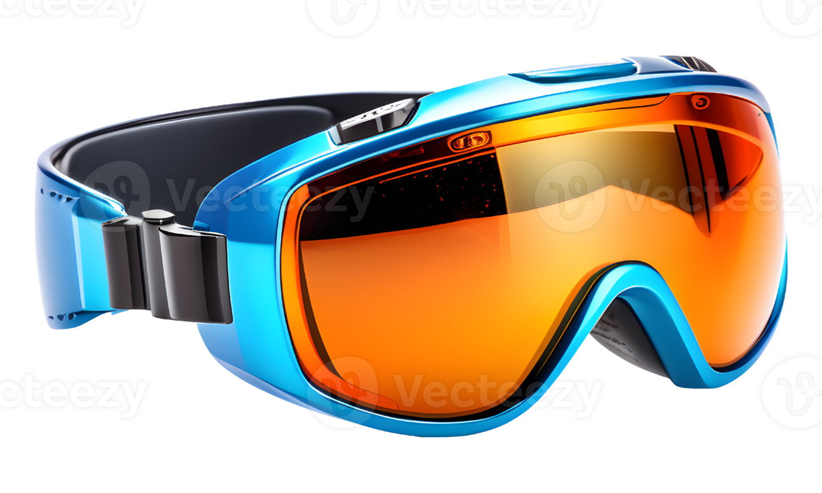 AI generated Ski Goggles Isolated on Transparent Background png