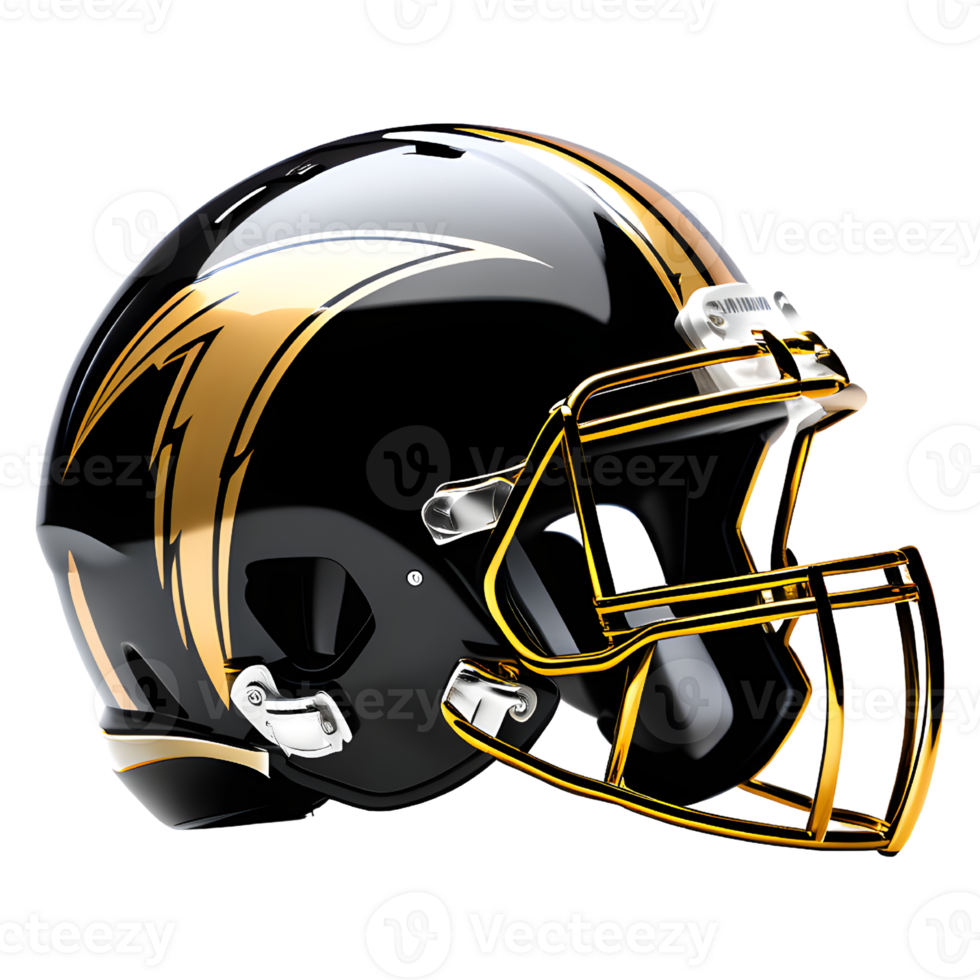 AI generated American Football Helmet Isolated on Transparent Background png