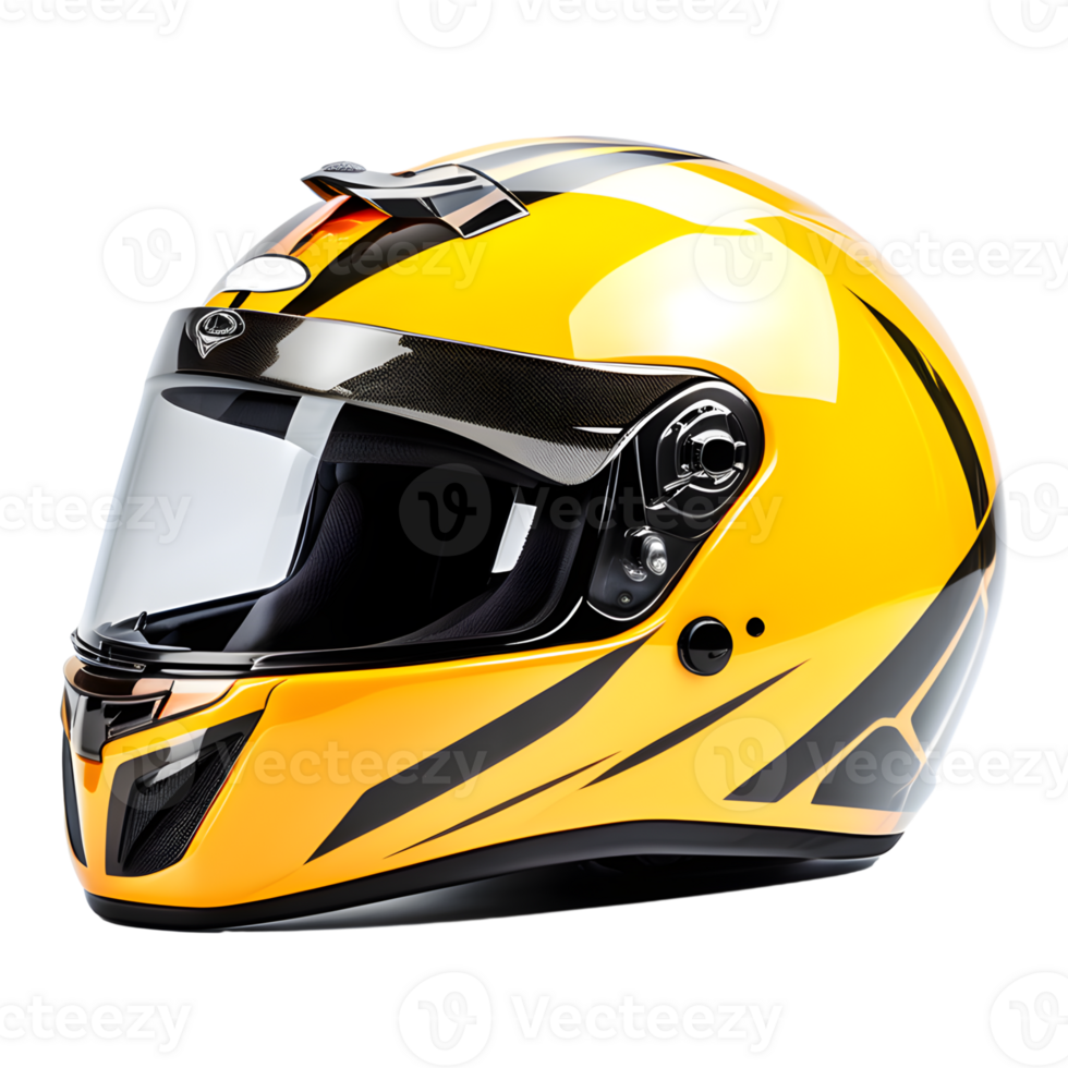 AI generated Motorcycle Helmet Isolated on Transparent Background png