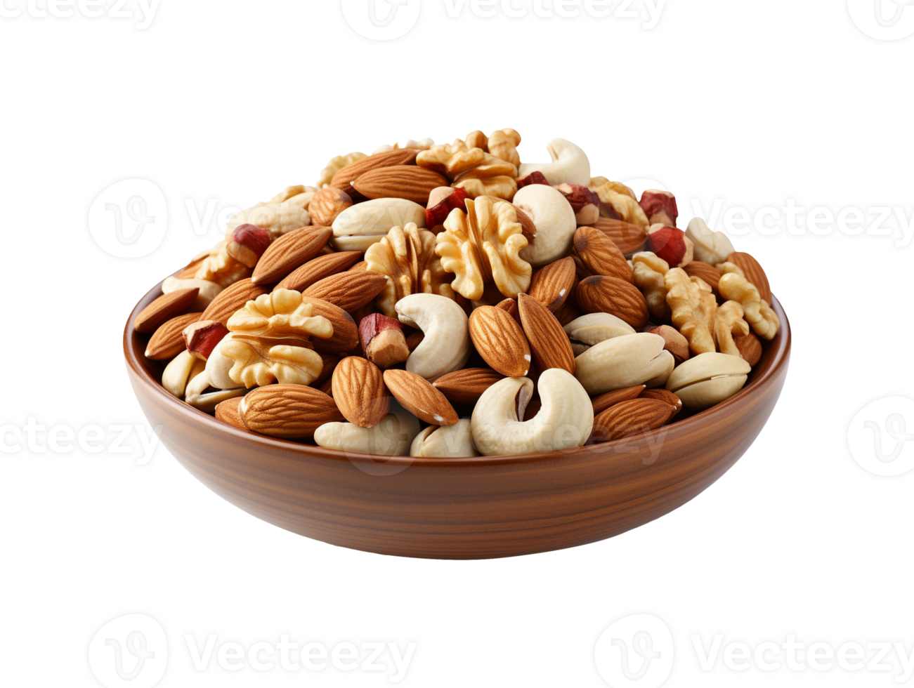 AI generated A bowl of nuts png file