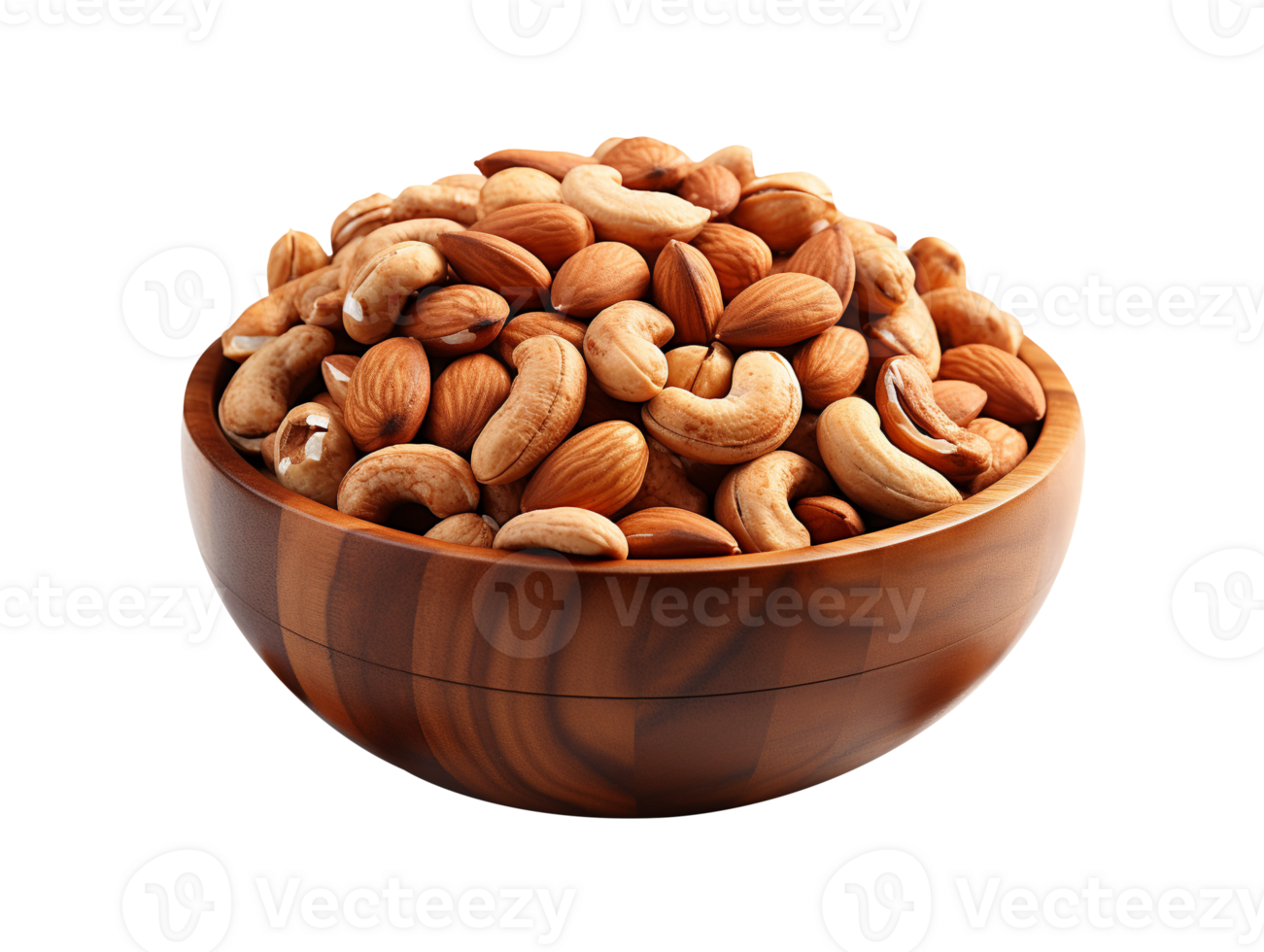 AI generated A bowl of nuts png file