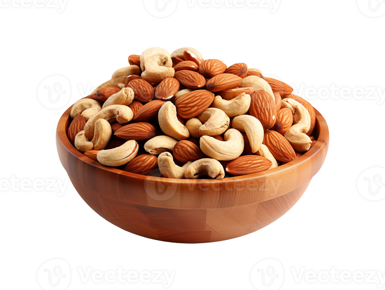AI generated A bowl of nuts png file