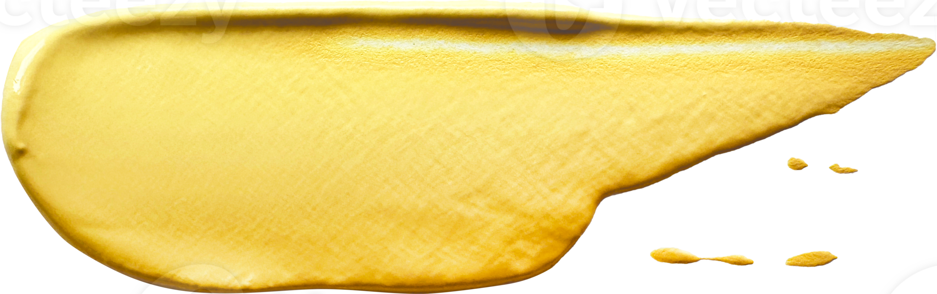 gul akryl måla borsta stroke png
