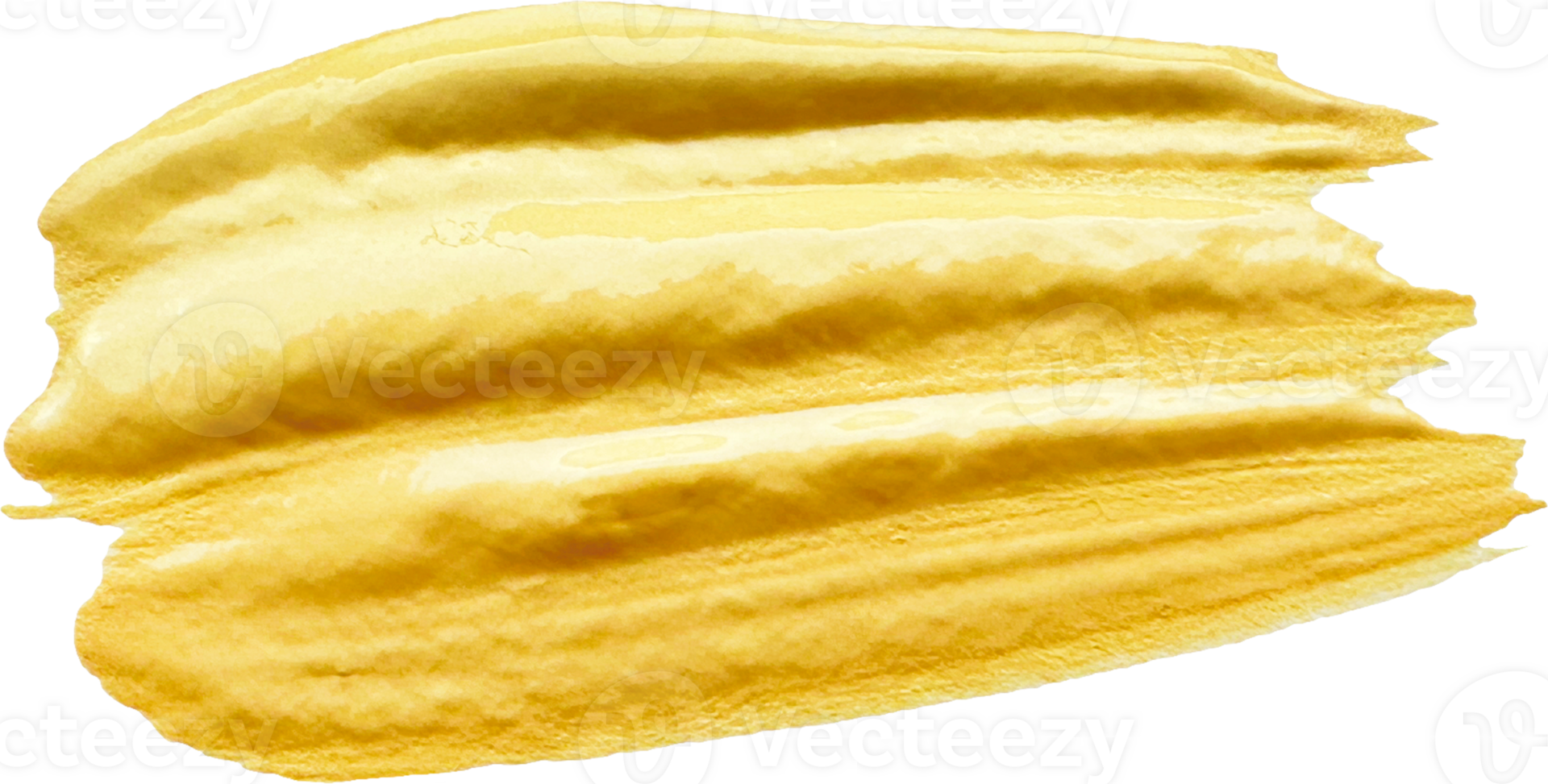 Yellow Acrylic Paint Brush Stroke png