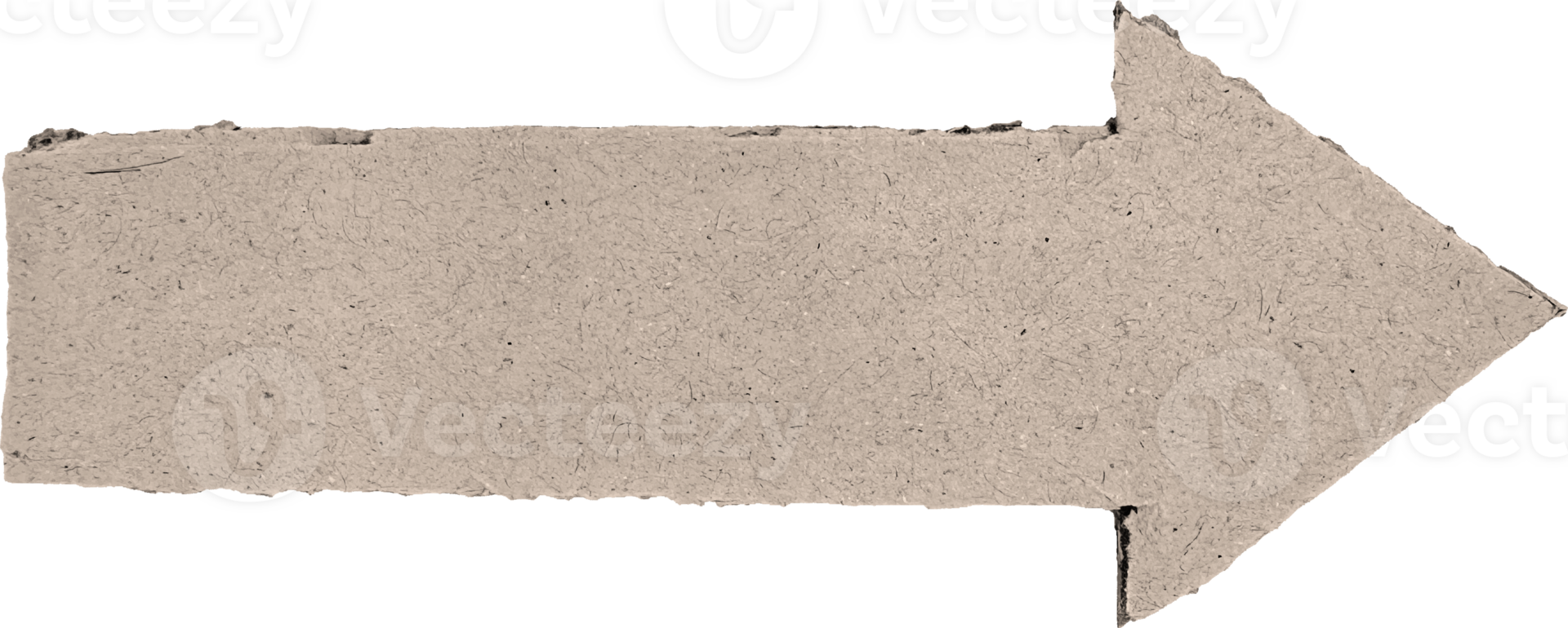 Brown Torn Corrugated Cardboard Piece png