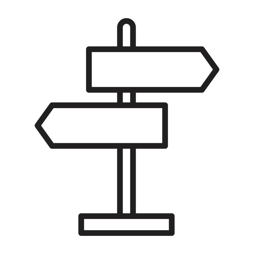 Directions line icon. vector