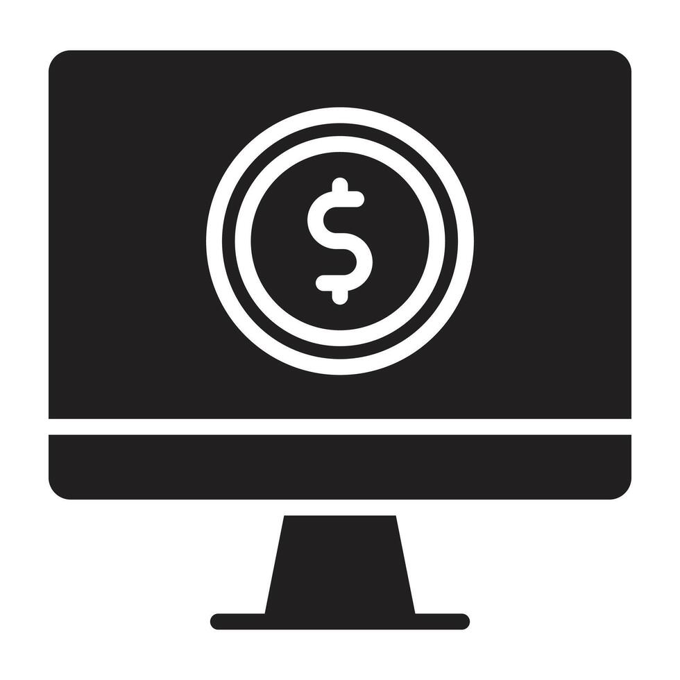 Online Payment Flat icon. vector
