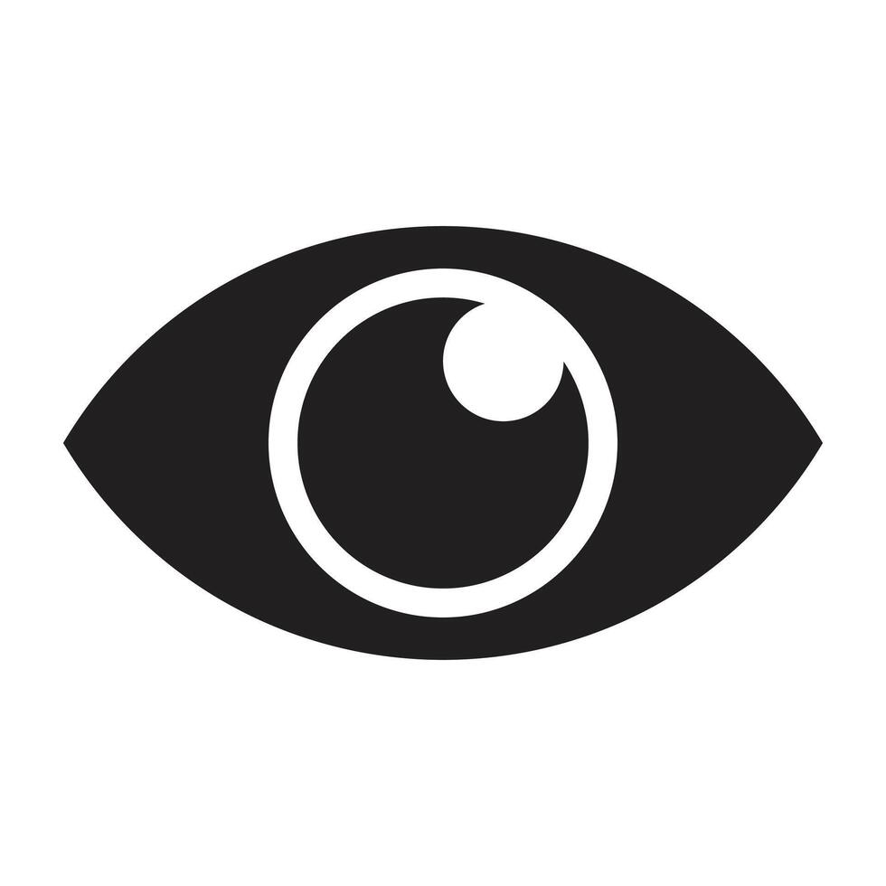 Eyes Flat icon. vector