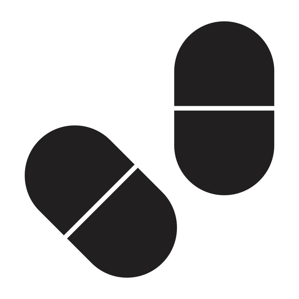 Capsules Flat icon. vector