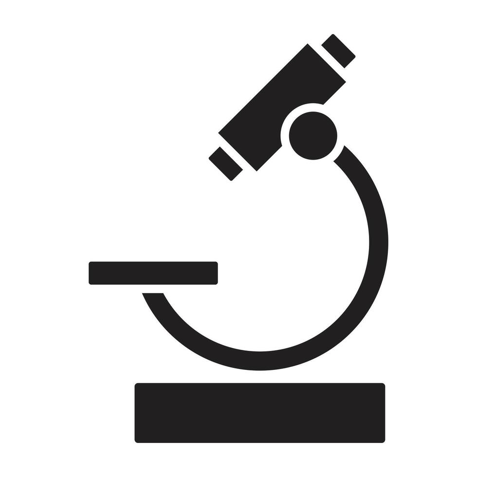 Microscope Flat icon. vector