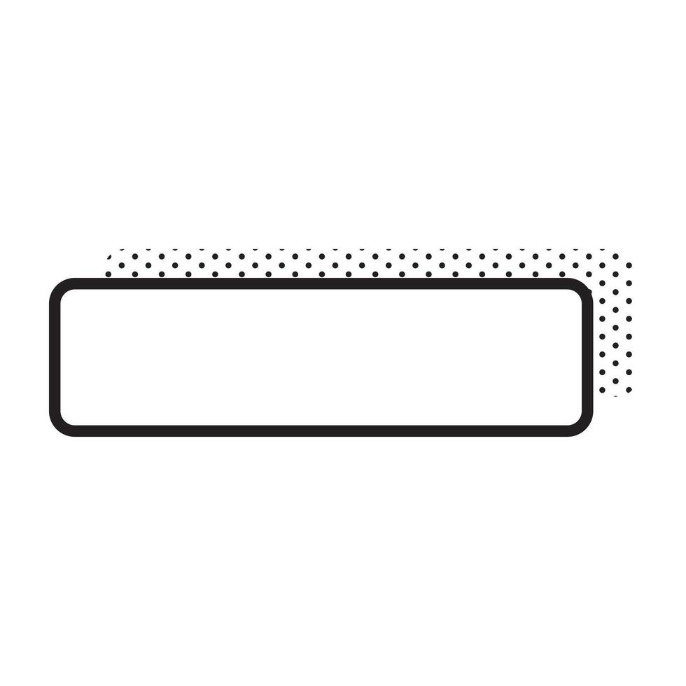 text frame box line. vector