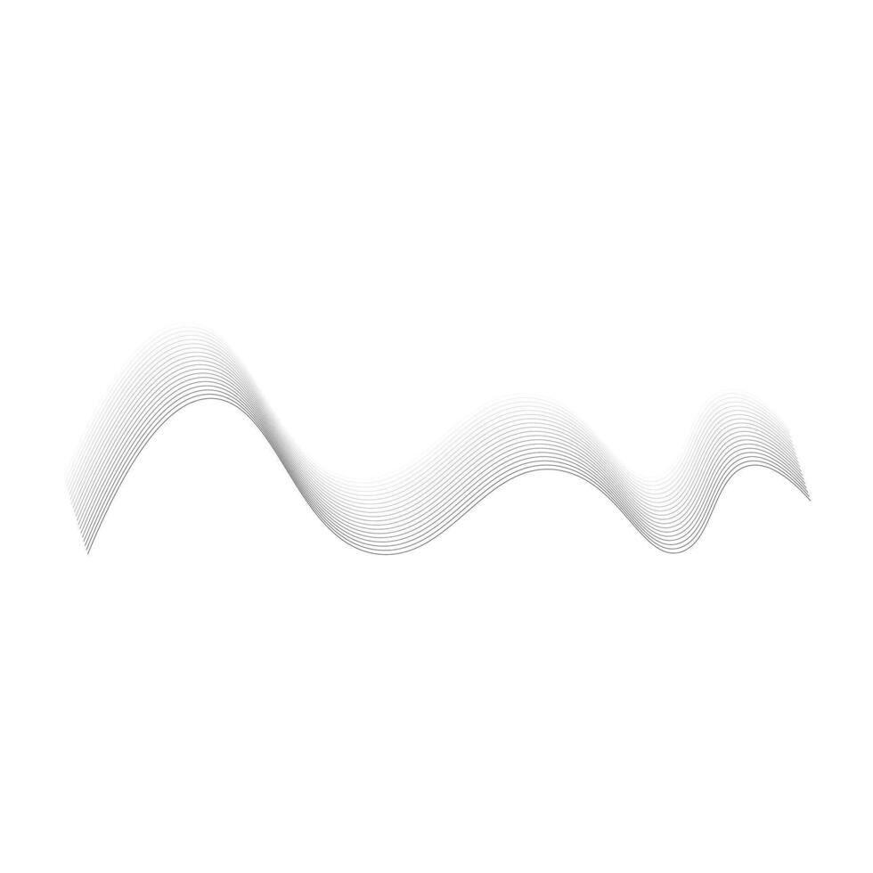 Abstract line waves. vector