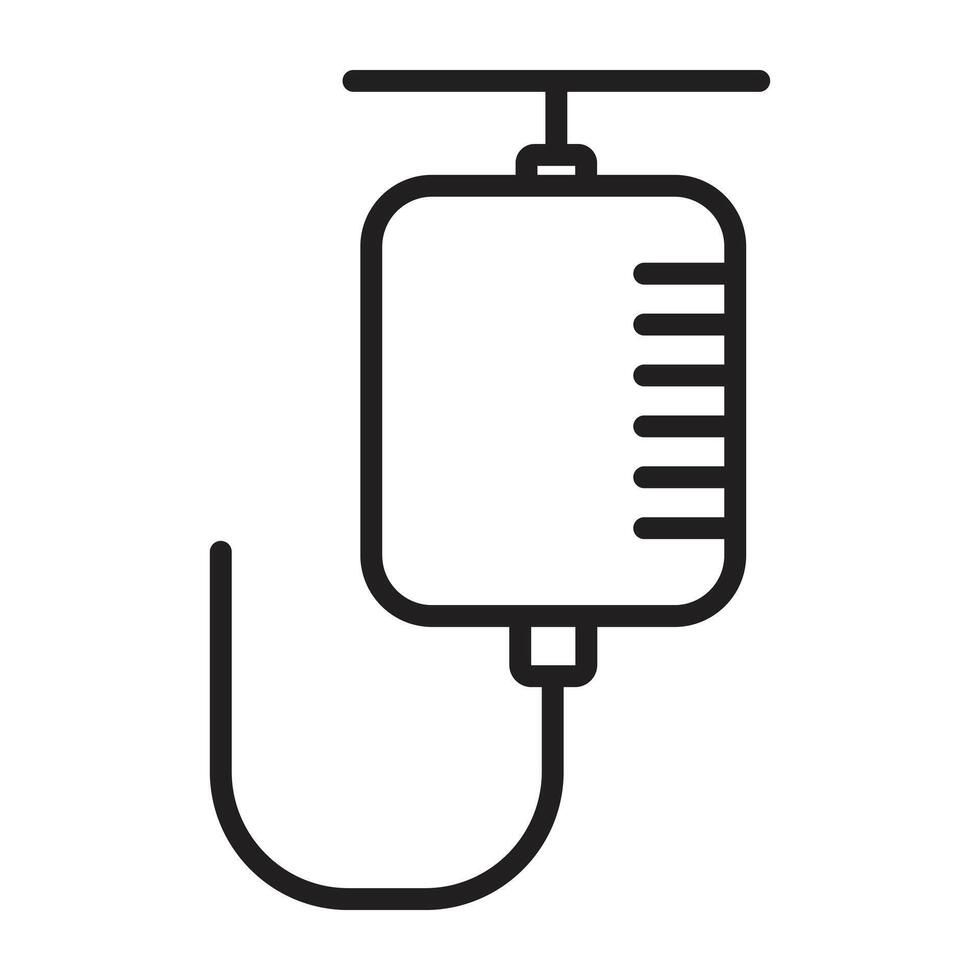 Iv Bag line icon. vector