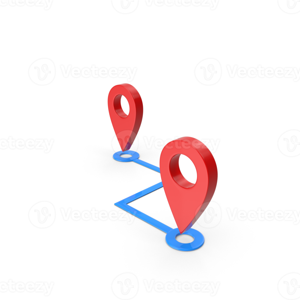 3d Rendern realistisch Ort Karte Stift Geographisches Positionierungs System Zeiger Marker Geographisches Positionierungs System Ort Symbol, Karten und Navigation Apps, rot Geolokalisierung Markierungen, Ortsmarke Symbole, Kartographie, und Reisender Interesse Symbole png