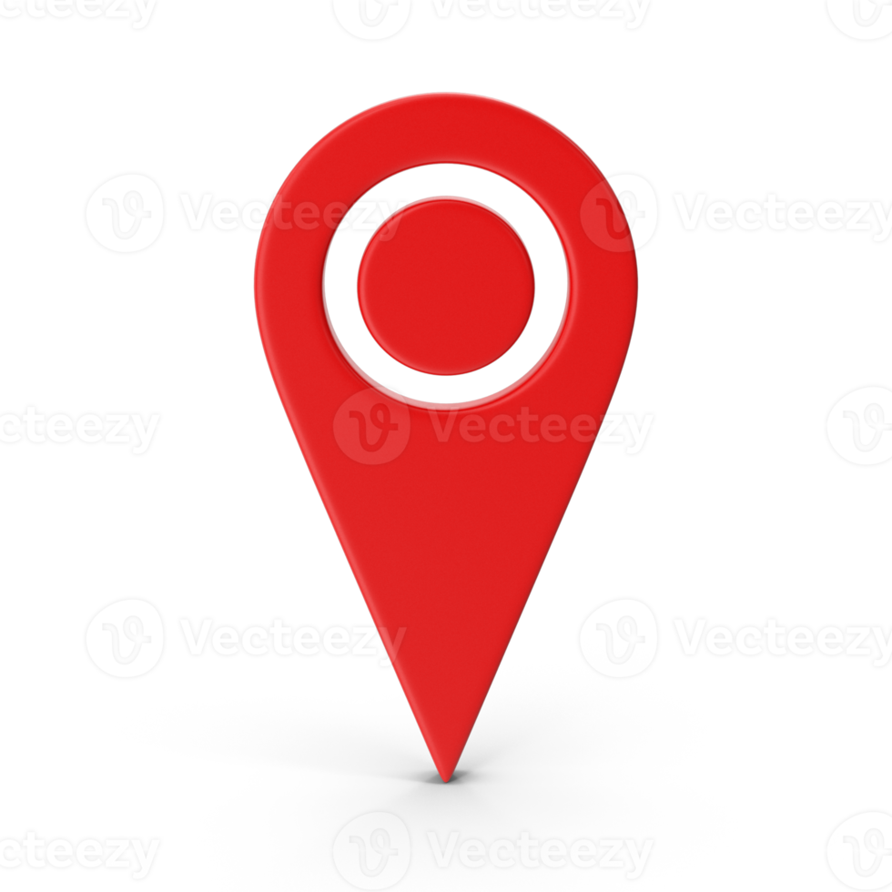 3D Rendering Realistic Location map pin GPS pointer markers GPS location symbol, maps and navigation apps, red geolocation markers, placemark icons, cartography, and traveler interest symbols png