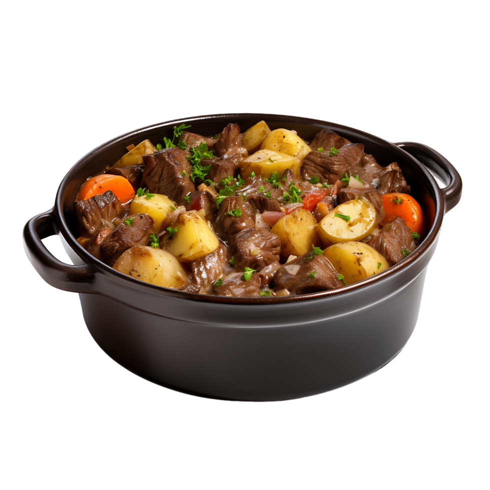 AI generated Pot Roast Transparency on a Clear Background, Culinary Integration Assured png
