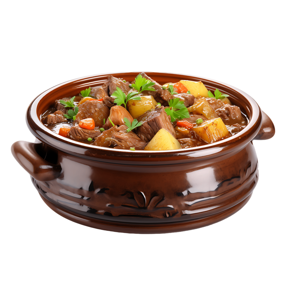 AI generated Transparent Pot Roast, Adding Delectable Texture to Graphic Compositions png