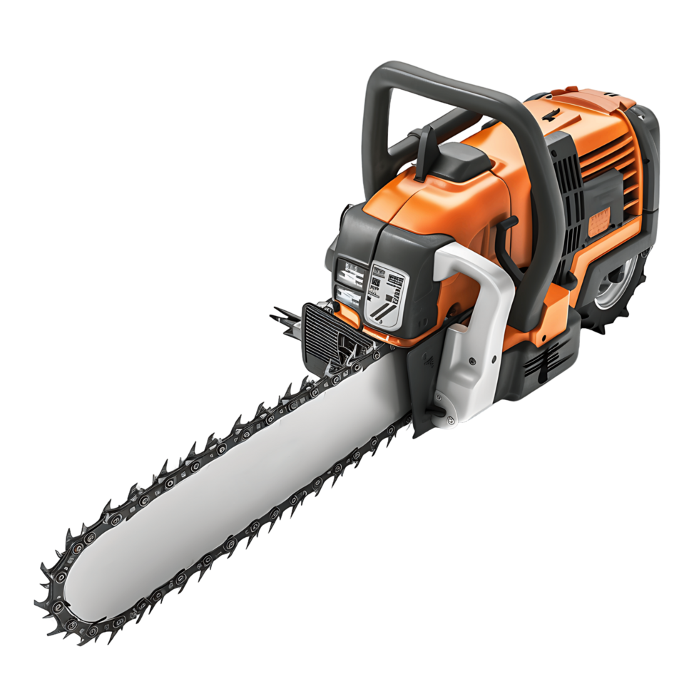 AI generated Isolated Chain Saw for Precision in Tool Graphics png