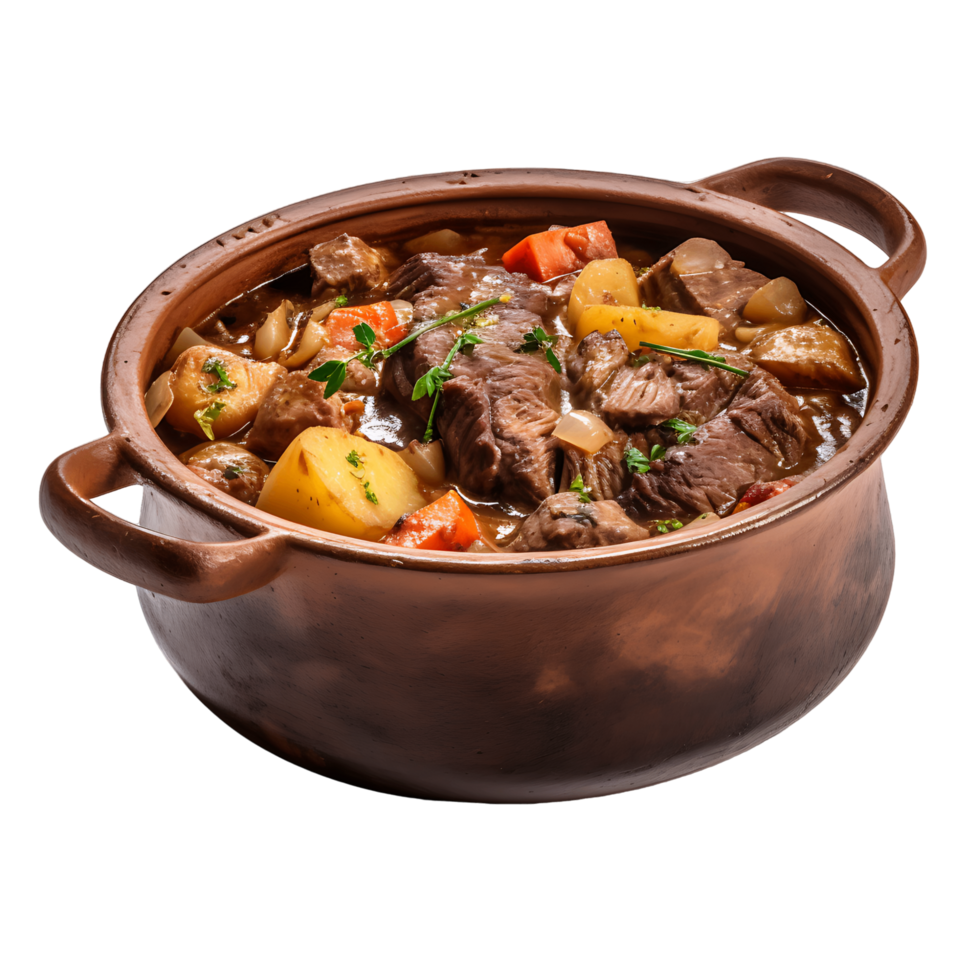 AI generated Clear Background Roasted Beef, Ideal for Varied Culinary Design Contexts png