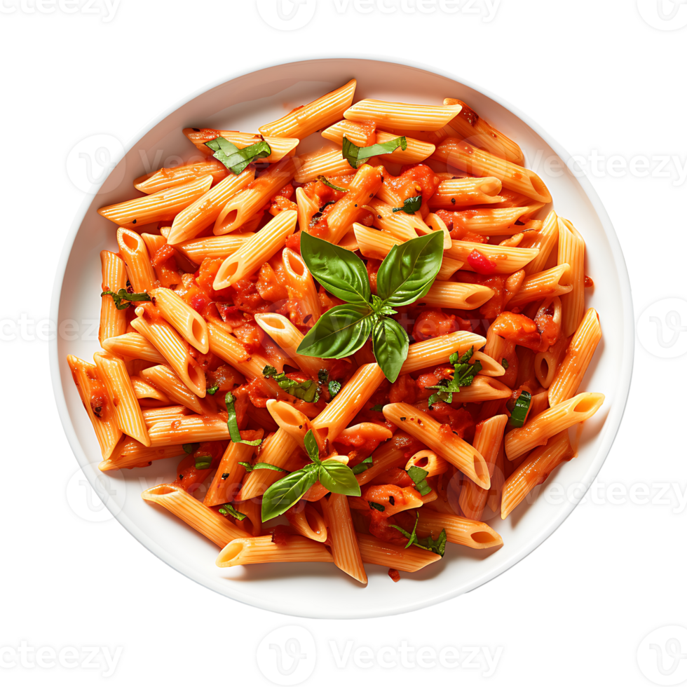 AI generated Cutout Mediterranean Noodles, Ideal for Culinary Graphics with a Mediterranean Twist png