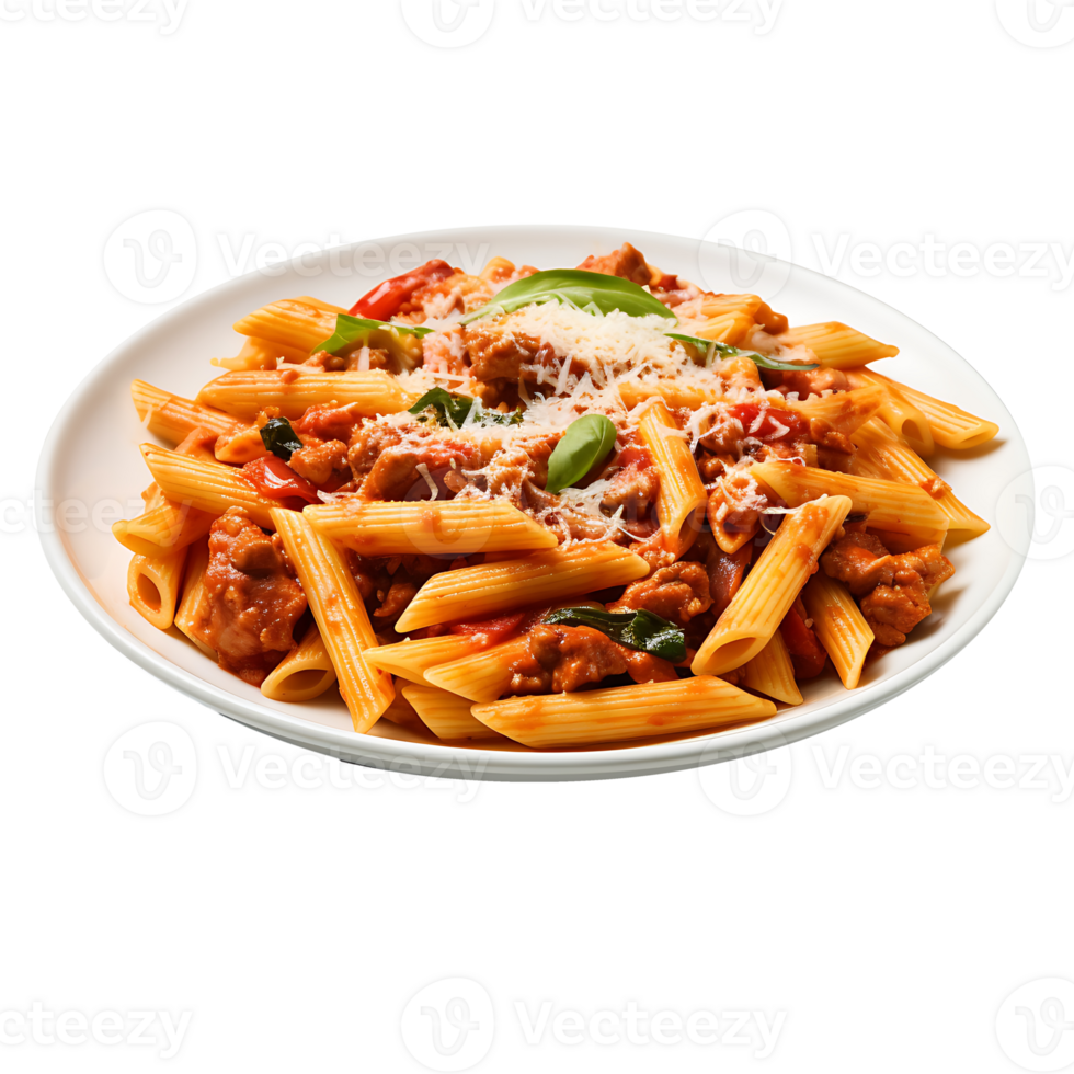AI generated Ziti Clipping Path, Ensuring Precision in Detailing Pasta Visuals png