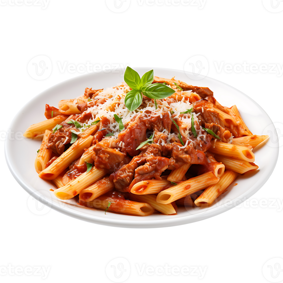 AI generated Ziti Extracted on Transparent, Simplifying Integration into Culinary Designs