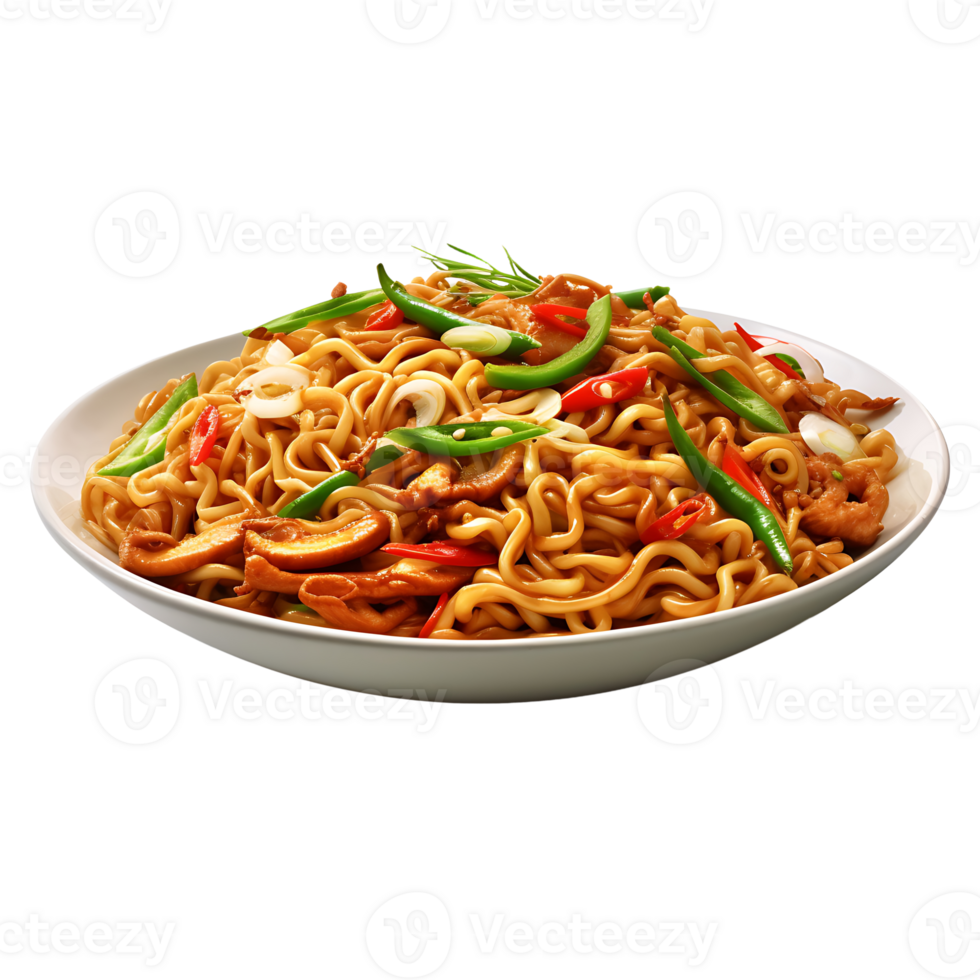 AI generated Isolated Oriental Cuisine, Ideal for Graphics Emphasizing Asian Culinary Delights png