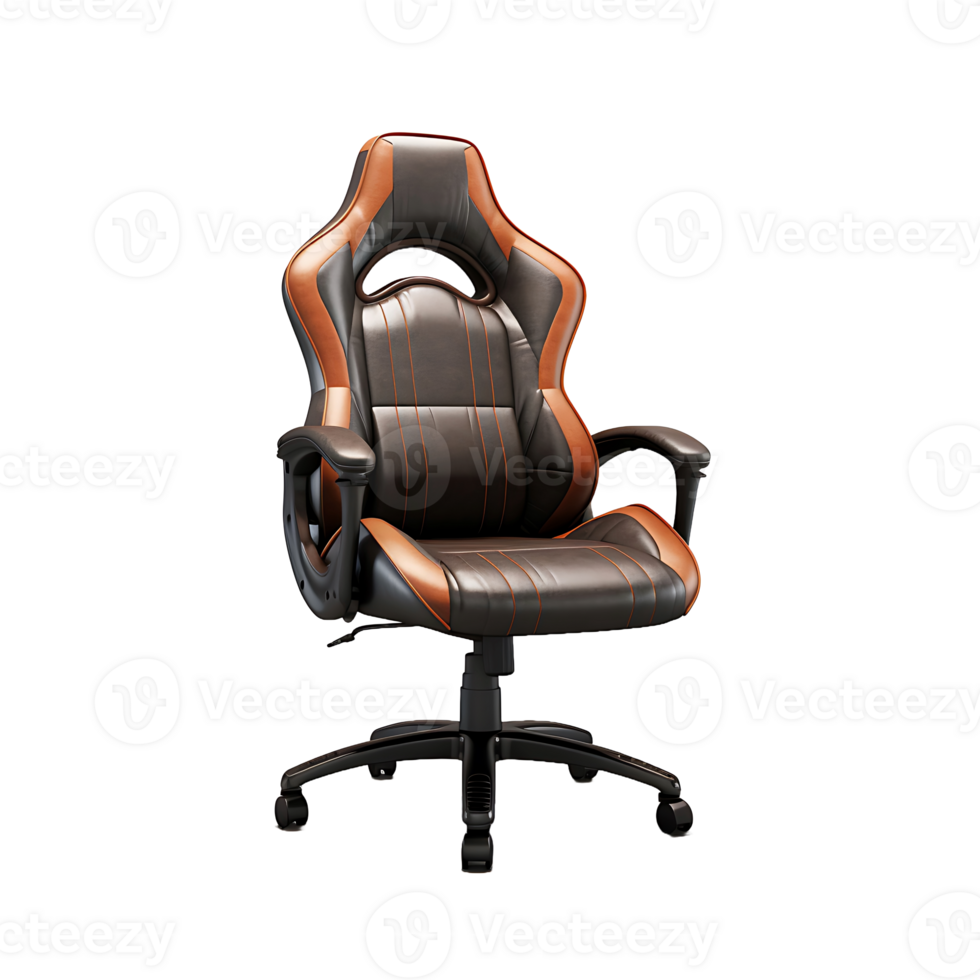 AI generated Swivel Chair Extracted on Transparent, Facilitating Easy