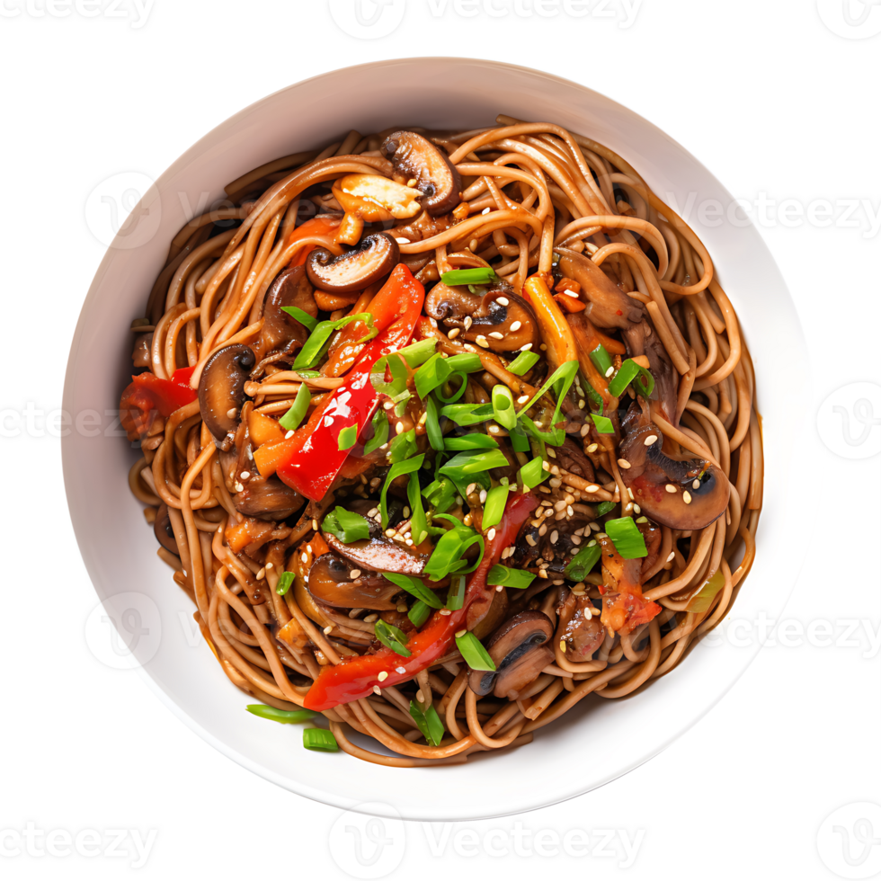 AI generated Isolated Yaki Soba Dish, a Flavorful Addition to Graphic Projects png