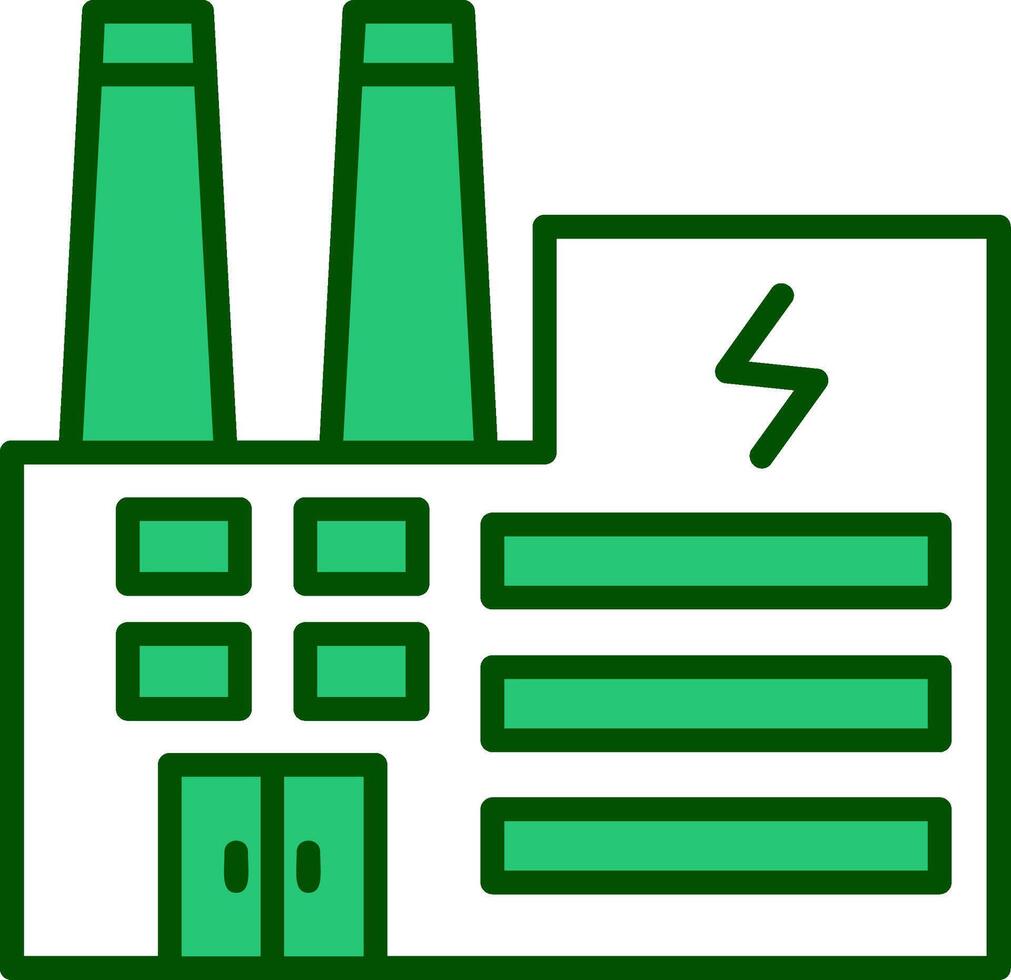 Electric Factory Vector Icon