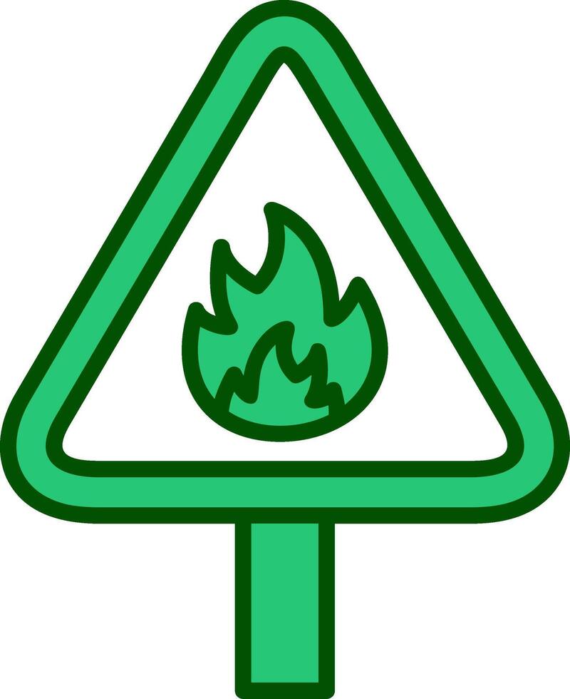 Flammable Vector Icon