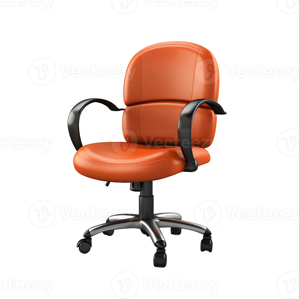 AI generated Swivel Chair on a Blank Canvas, Granting Freedom for Customized Graphic Implementations png