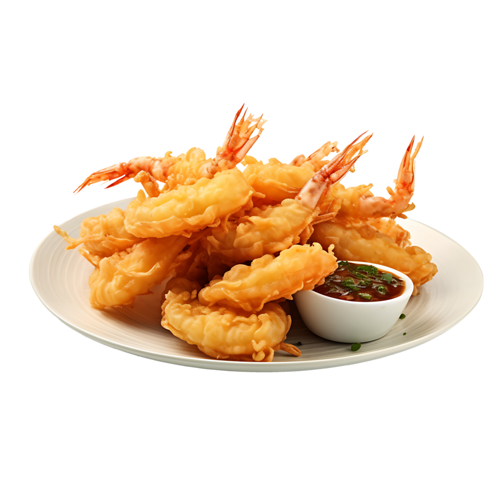 AI generated Tempura on a Blank Canvas, Providing a Canvas for Creative Customization png