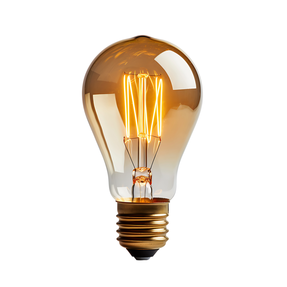AI generated Light Bulb Clipping Path for Precision in Detailing and Customization png