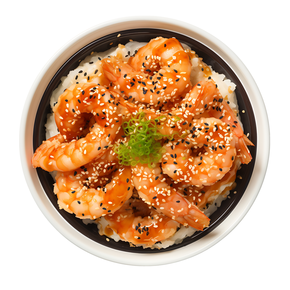 AI generated Transparent Tempura Detail, Highlighting the Texture and Details of the Japanese Dish png