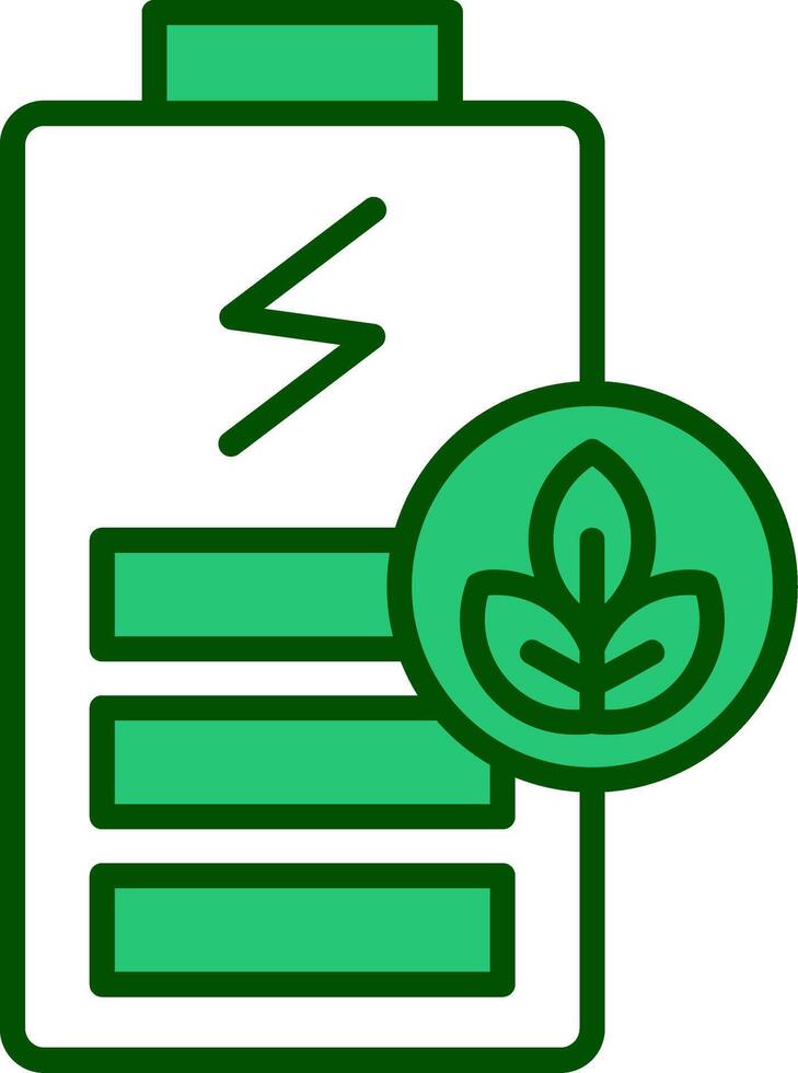 Green Battery Vector Icon