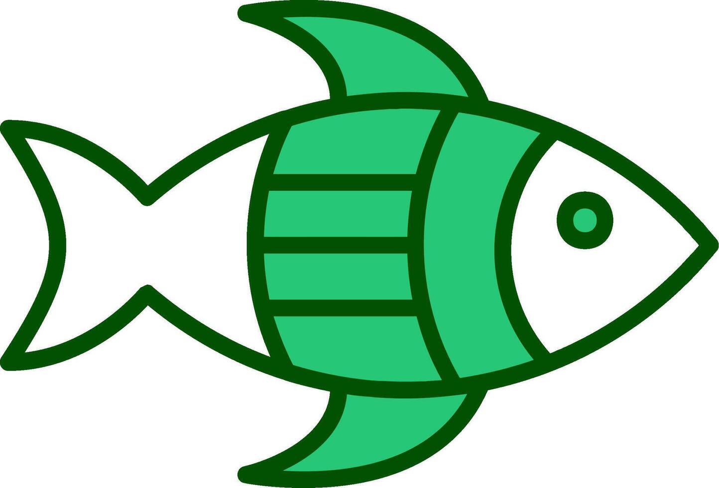 icono de vector de pescado