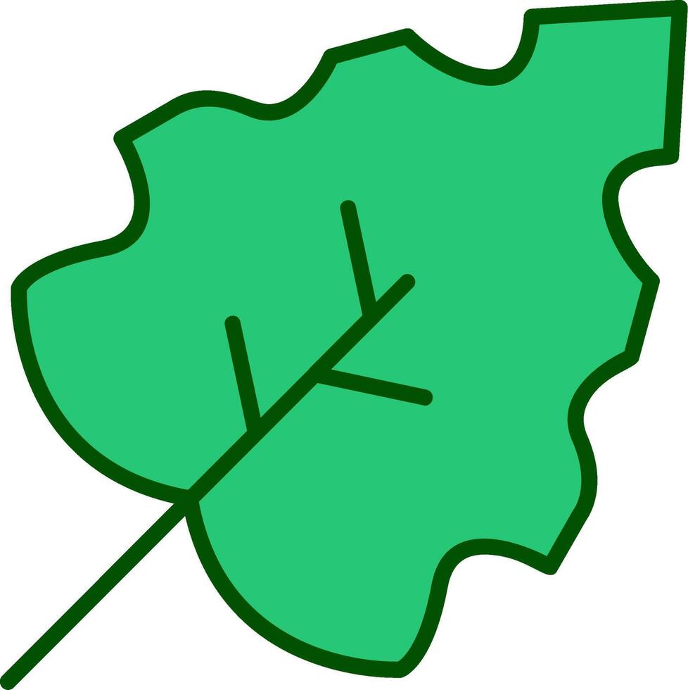 icono de vector de hoja de otoño