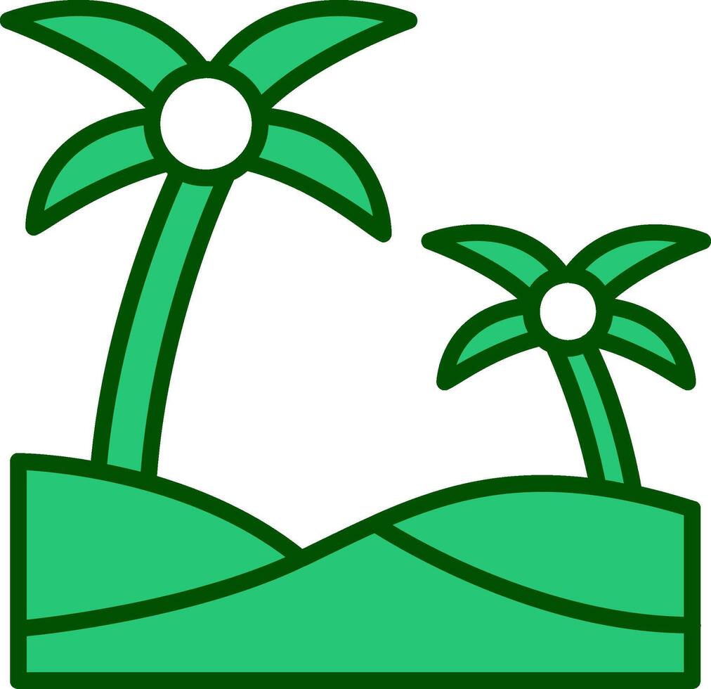 Oasis Vector Icon